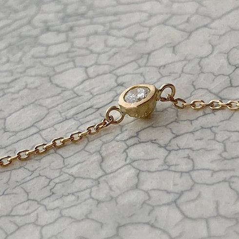 K18YG mini teacup diamond † bracelet